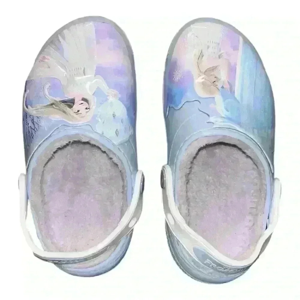 Crocs Fun Lab Little Kids Fur-Lined Disney Frozen II Clog - Size C12 - Picture 11 of 16